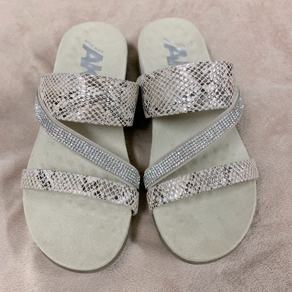 Fun Anne Klein sandals with bling